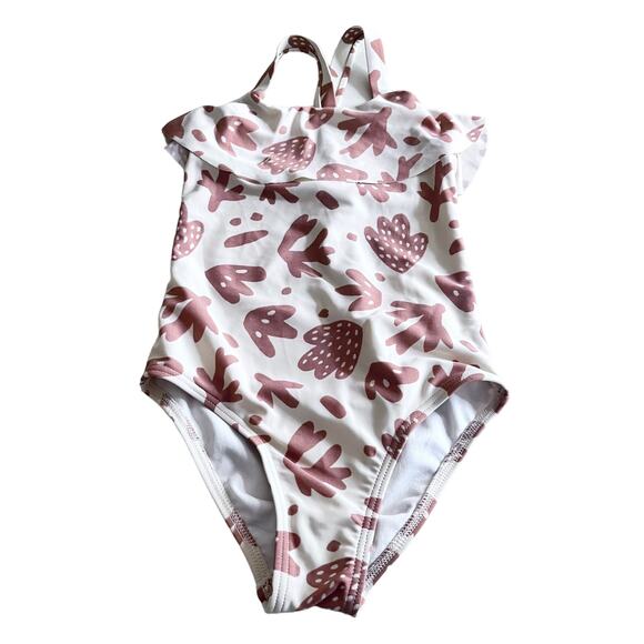 RYLEE + CRU Seashell Swimsuit  One Piece size 4-5 - Picture 1 of 7